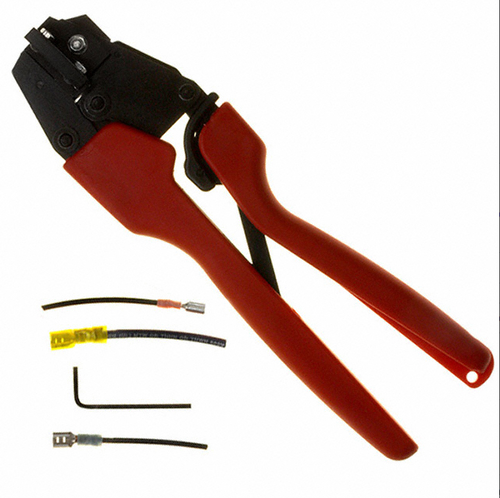 Molex 64001-0200 hand crimp tool for InsulKrimp quick disconnects, 10-22 AWG